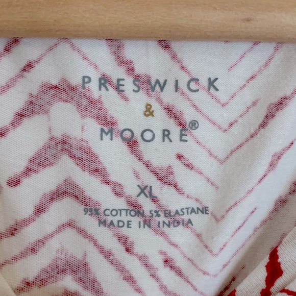 Preswick & Moore Pattern Short Sleeve Top - Picture 2 of 5